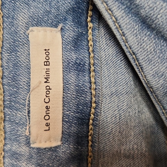 Frame Le One Crop Mini Boot Jeans in Caspio - Picture 7 of 9